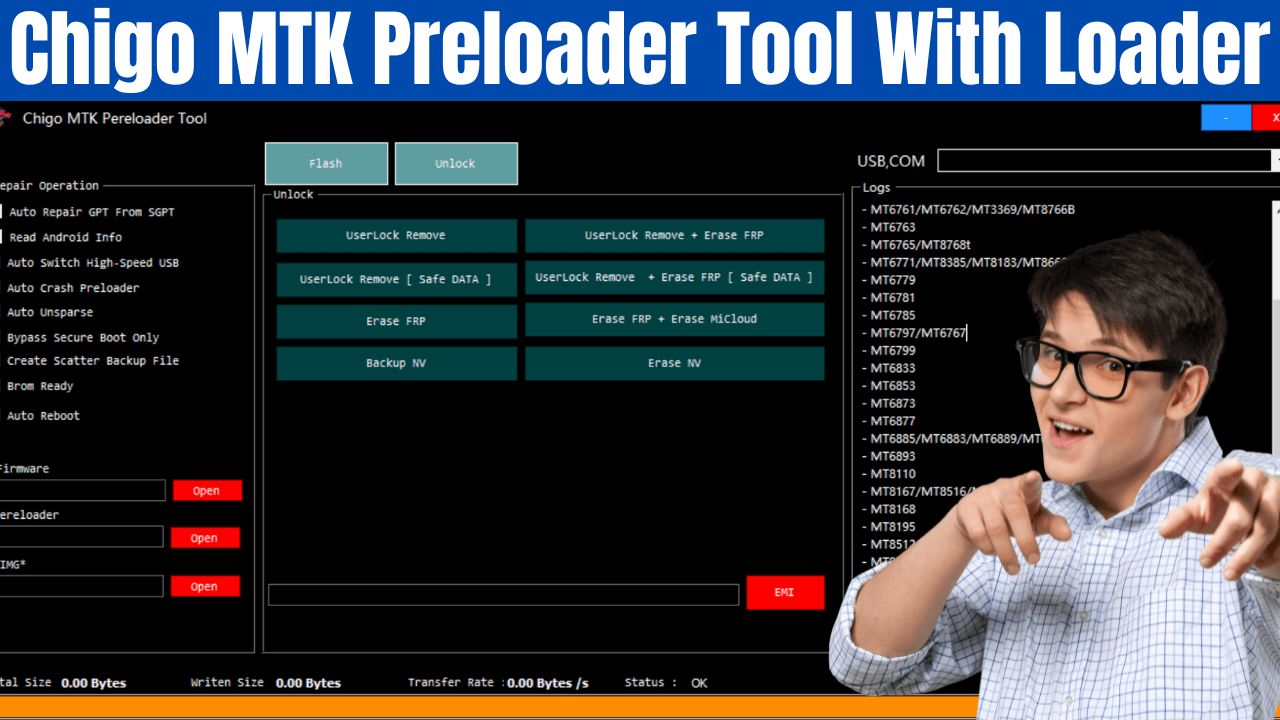 Read more about the article Chigo MTK Preloader Tool With Loader | Samsung FRP Tool | Free Download 2024