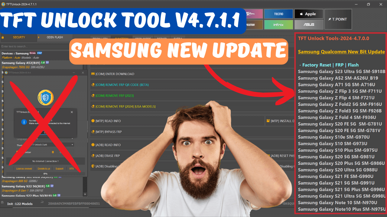 Read more about the article TFT Unlock Tool Latest Version 4.7.1.1 | FRP Bypass Tool | Free Download 2024
