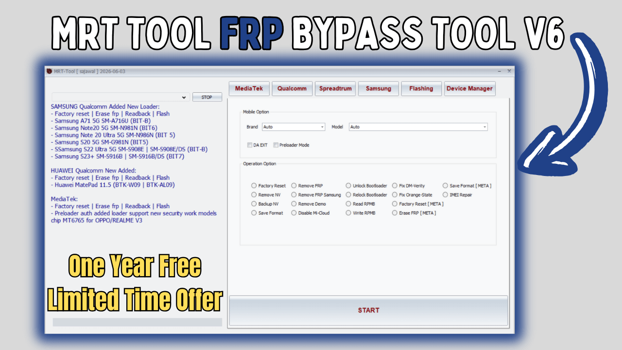 Read more about the article MRT Tool V6.0.0.0 FRP Unlock Tool Free Download 2025